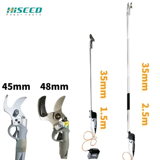 Lithium Battery Telescopic Pruning Shears with 45mm Cutting Capacity