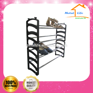 Multilayer stackable easy to assemble homemade shoe rack