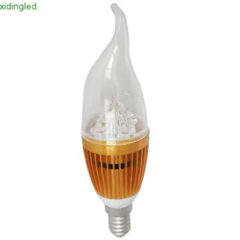 Gold 3W Energy Saving led light bulb led bulbs led candle bulb