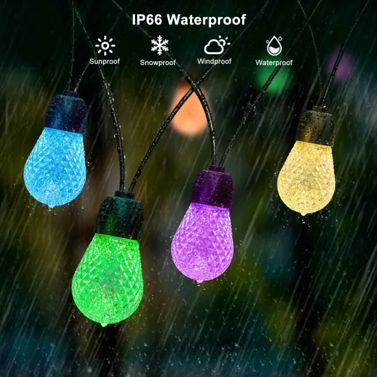 RGB Waterproof Color Changing LED Christmas Lights for Outdoor Wedding Decoration