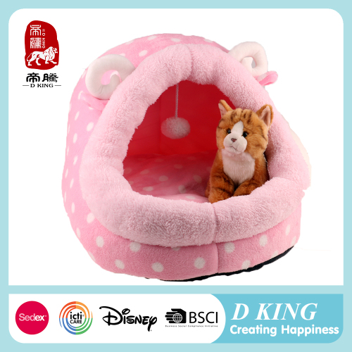 Soft Pink Cute shape Warm Cushion Mat Dog Puppy cat Bed House