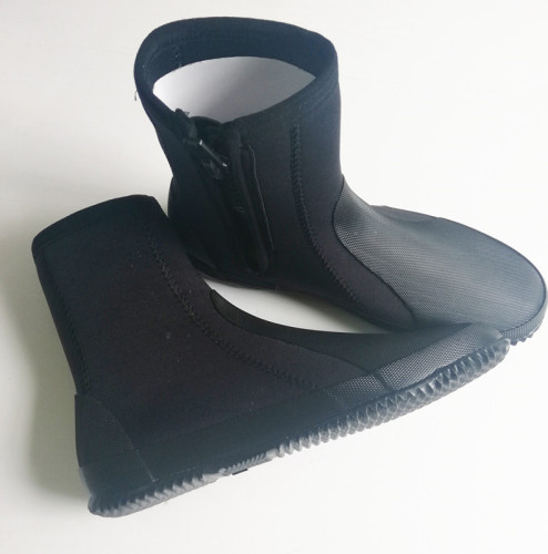 Neopren fermuarlı tüplü 5mm dalış botları su ayakkabıları