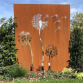 Fence in acciaio corten in stile vintage