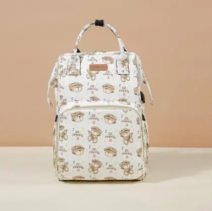 Playful Print Mommy Backpack Functional Diaper Bag