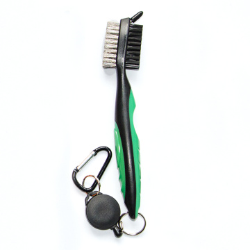 Brosse fonctionnelle et nettoyeur de rainures pour clubs de golf