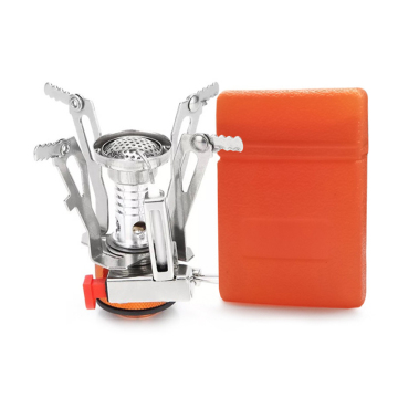 Portable Electronic Ignition Mini Gas Stove for Camping and Hiking