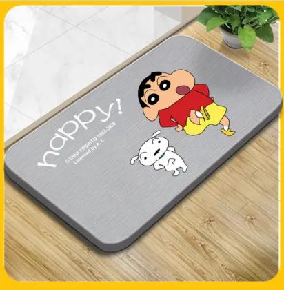 Crayon Shin-chan Anti-slip Soft Diatomite Bath Mat Water Absorbent Pad