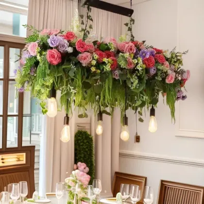 Elegant Large LED Chandelier for Restaurant Decor