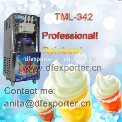TML342 brand rainbow high quality ice cream machine