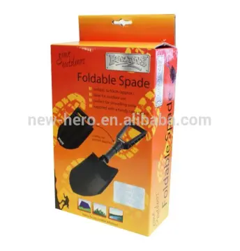 Ridged Plastic Folding Garden Spade Soil Snow Shovel Camping New