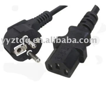 European standard ac power cord