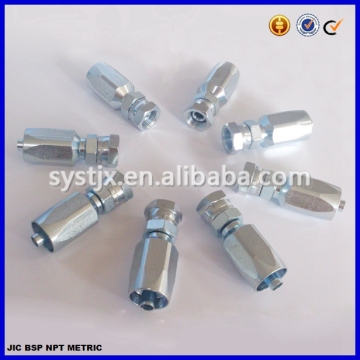 China supplier carbon steel hydraulic hose reusable connector