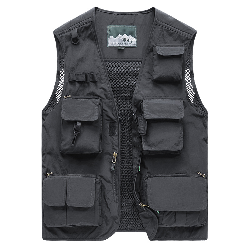 Mens Utility Vest Jacket With Sleeves