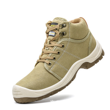Men's Oxford Cloth Safety Shoes: Comfortable, Lightweight, Anti-Smash, Anti-Puncture, Non-Slip for Winter and Spring