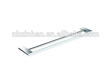 South Armerica elegant stylish bathroom accessories wall fitting chrome plating solid brass double towel bar