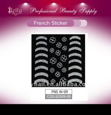 Kelly French nail stickers