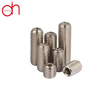 Stainless Steel Silver Plated Zinc Socket Screws Cup Point Set