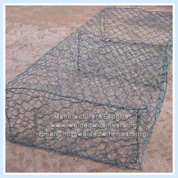 1m wide PVC Coated Wire Gabion Baskets