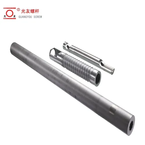 Katumpakan-machined nitrided nikel alloy auto-feed screw barrel na may hard-chrome plating