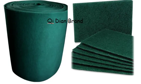 kitchen cleaning sponge scourer raw material in roll / scouring pad material