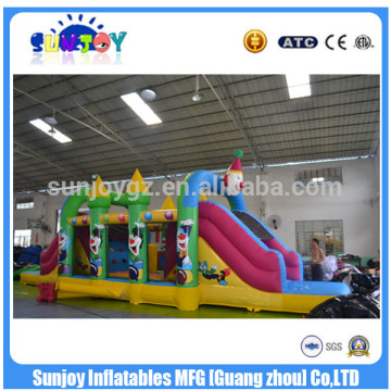 Sunjoy OEM Kids Inflatable Clown Obstacle Course / Backyard Children Playground