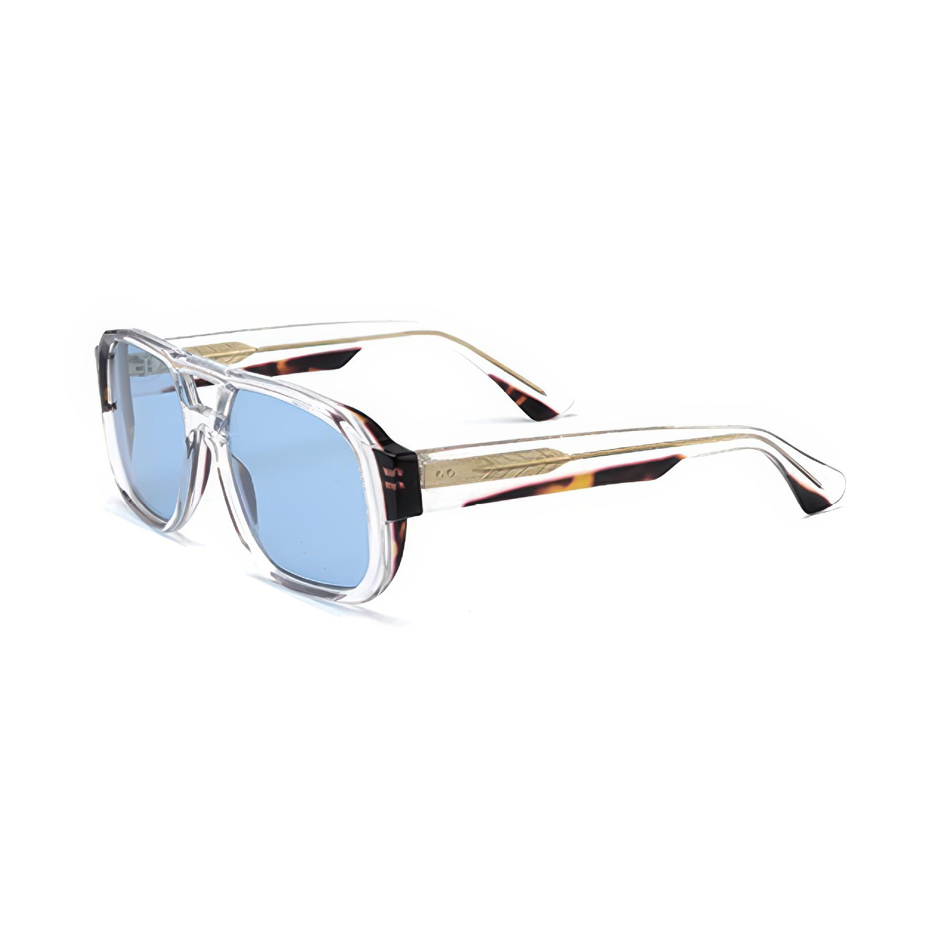 Retro Acetate Nylon Lens Sunglasses