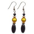 Hematite Rice Earring