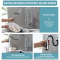 Chrome Kitchen Faucet With side Pull Down Sprayer