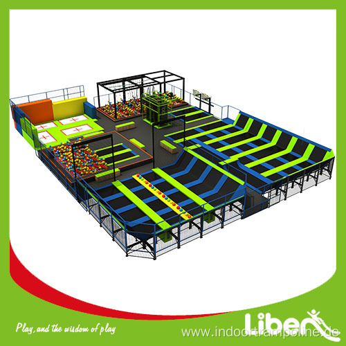 Launch indoor large elevation trampoline park