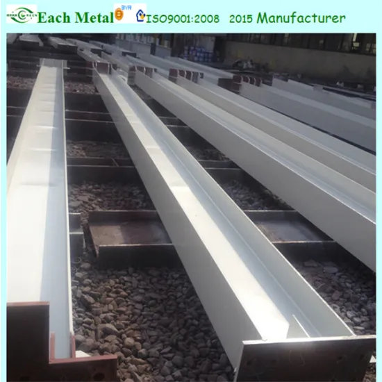 Prefab welding H steel structure frame for warehouse