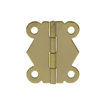 Custom 304 Stainless Steel Miniature Brass Decorative Craft Box with Chrome Plated Zinc Hinges, 25mm Small Case
