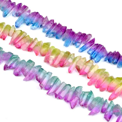 Duotone Crystal Column Beads - Bradley Beal Murano Charm Jewelry Making