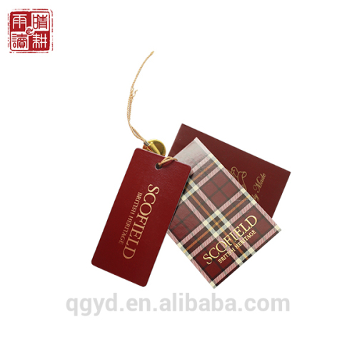 2014 China Newest Paper Hang Tag/garment hang tags for garment