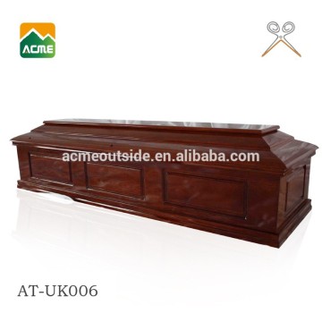 AT-UK006 trade assurance supplier reasonable price wooden coffin dimensions