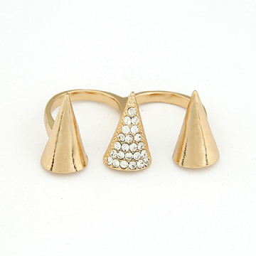 berbentuk kerucut emas cincin ganda