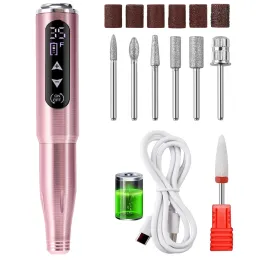 Aluminum alloy touch screen 35000 RPM Electric portable Polishing nail drill pen