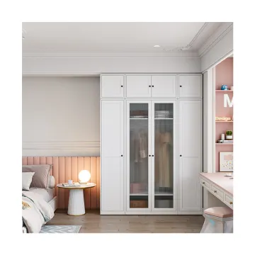 Modern Simple Wardrobe Designs: Single Two-Door Cabinet for Small Bedroom