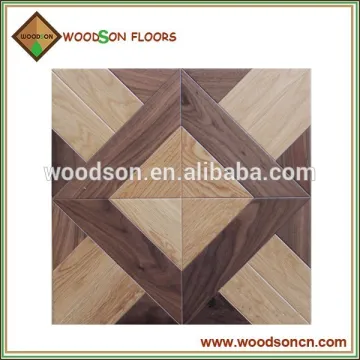 Classical Cheap Maple and American Walnut Square Floor Parquet
