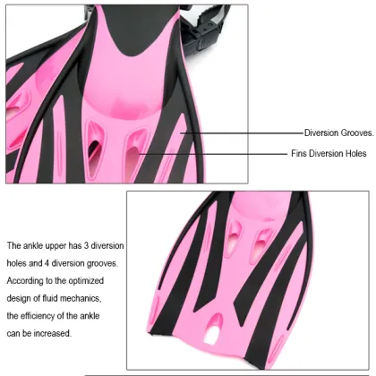 Adjustable Swimming Fins for Kids - Water Sport Equipment for Swimming Training Flippers
