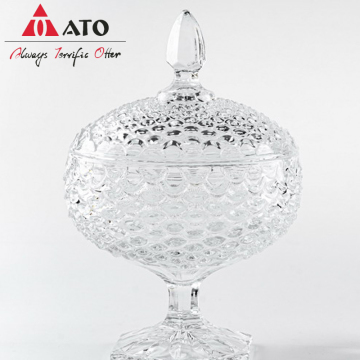 Clear Glass Candy Jar Glassware Candy Jar