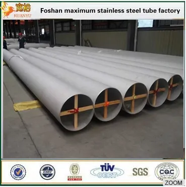 ASTM A249 customized ss316 welded piping stainless steel erw pipe in china