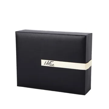 Black Clamshell Rigid Gift Box