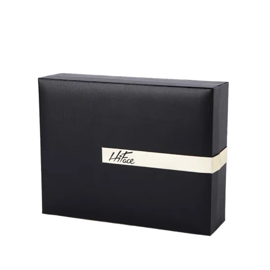 Black Clamshell Rigid Gift Box