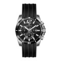 Chronograph Wrist Watch avec sangle de montre en silicone