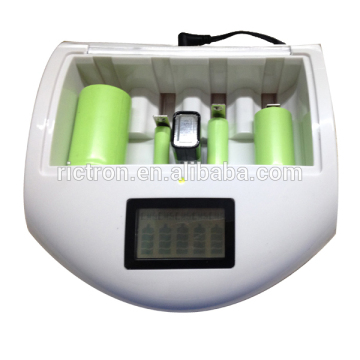 Battery charge indicator smart LCD battery charger