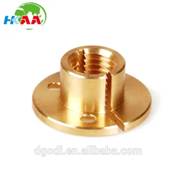 cnc precision machining brass split nut