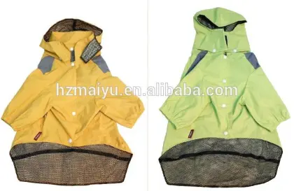 cute reflective raincoat for dog