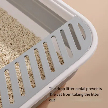 Space-Saving Silicone Foldable Cat Litter Box