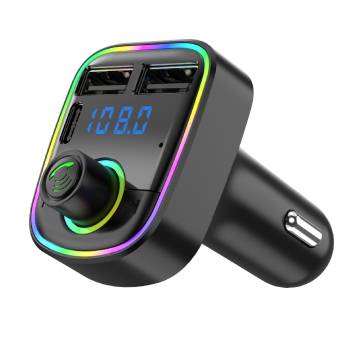 5V3.1A Dual USB-billaddare med Type-C och BT 5.3 Trådlös FM-sändarpaket
