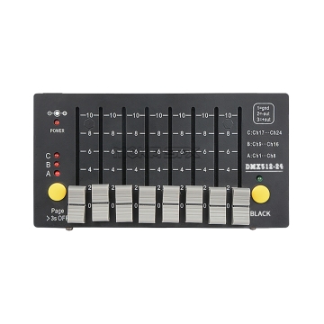 Mini Battery DMX Console 24CHs: High Quality Simple Control Stage Equipment